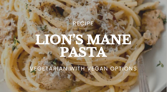 Creamy Lion's Mane Pasta by Golden Cap Farm