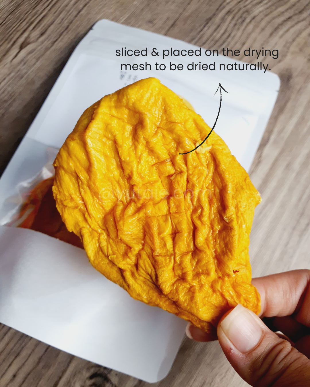 Naturally Dried Aiwen Mango, Taiwan - 150gm