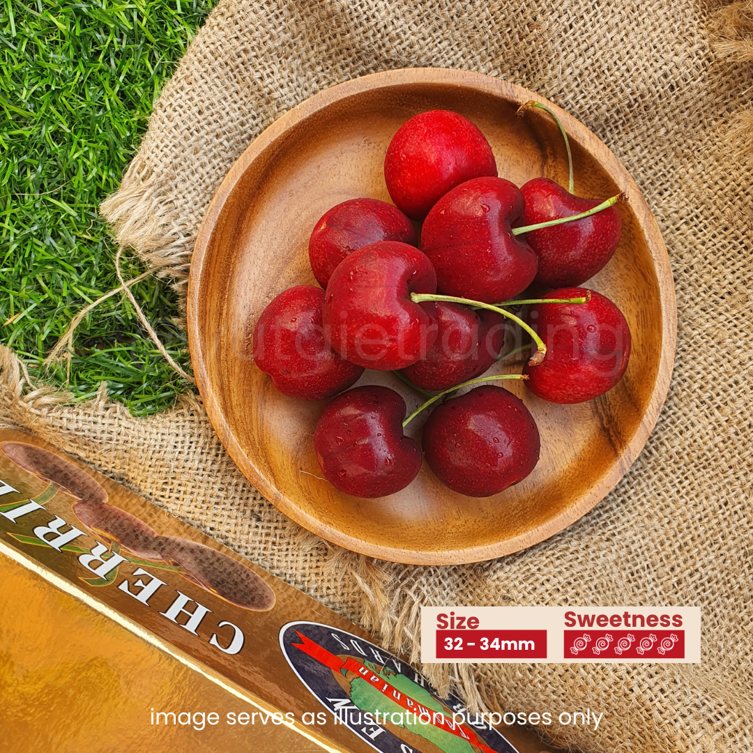 Hansen Orchard Cherries, Australia, Tasmania, air-flown, available at Yu Taie, Fresh cherries