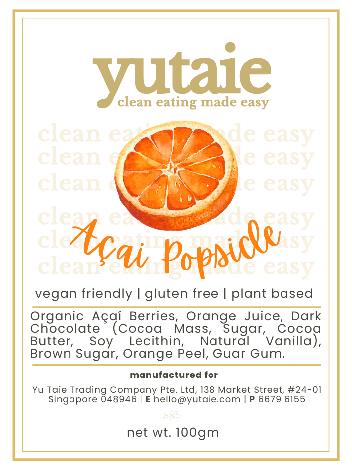 Organic Acai Popsicles coated with Cocoa Nibs, 100gm